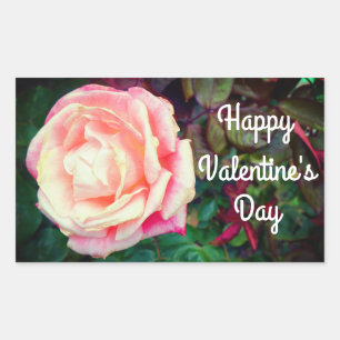 Feliz Día de San Valentín Rosa Gemini #1 Pegatinas