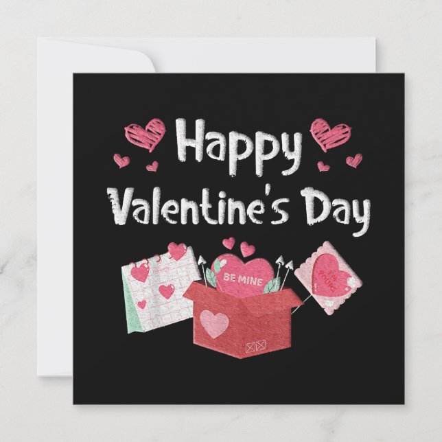 Feliz día de San Valentín Sé Mío Corazones Lindos (Anverso)