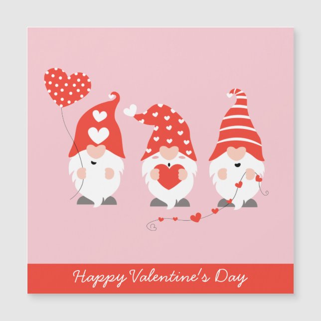 Feliz Día de San Valentín se vuelve rosado rojo (Anverso)