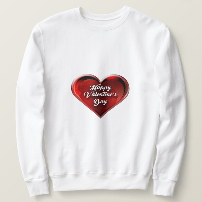 Feliz día de San Valentín Sudadera  (Anverso del diseño)