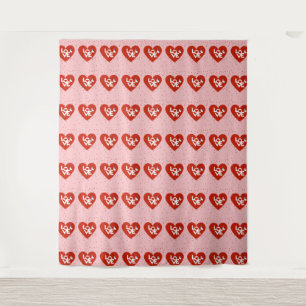 Feliz día de San Valentín Tapiz rosa de amor