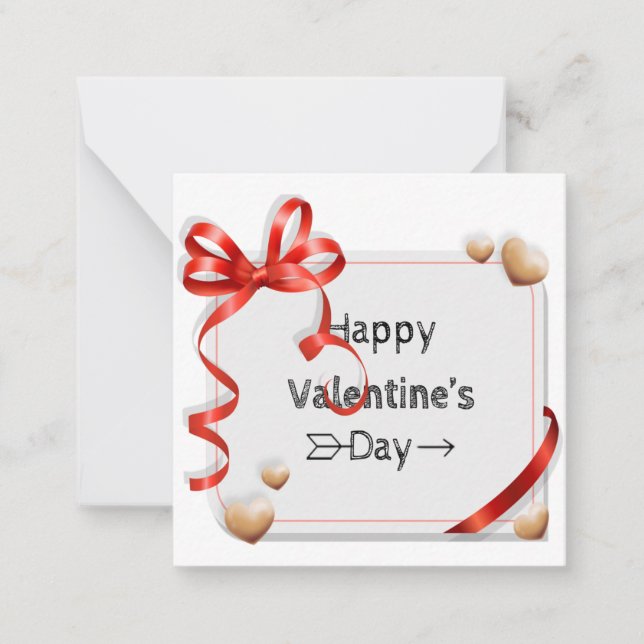 Feliz Día de San Valentín. Tarjeta (Anverso)