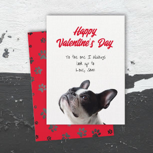 Feliz día de San Valentín tarjeta Boston Terrier