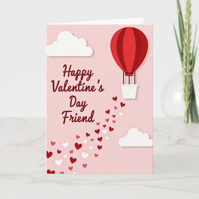 Feliz día de San Valentín tarjeta de amigo (Anverso)