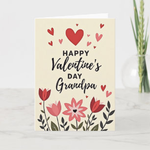 Feliz Día de San Valentín Tarjeta de Corazones par
