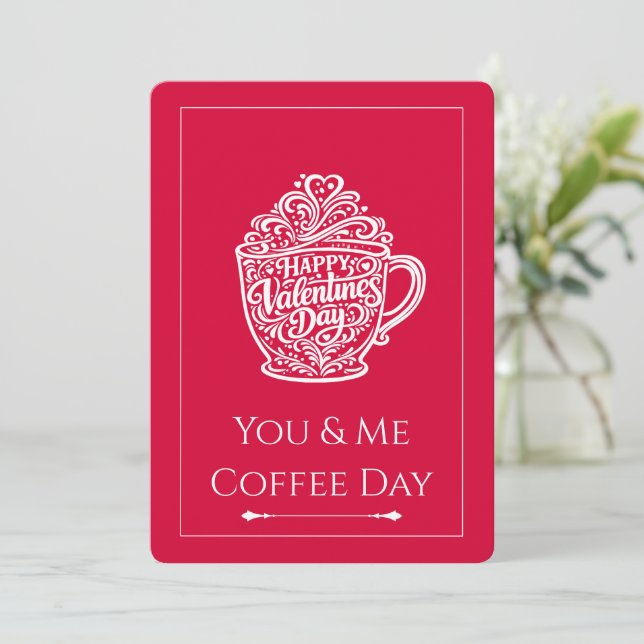 Feliz Día de San Valentín Tarjeta de Cumpleaños de (Anverso de pie)