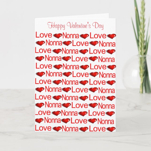 Feliz Día de San Valentín tarjeta de felicitación  (Anverso)