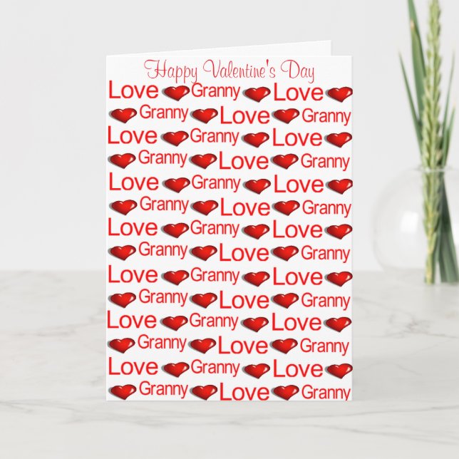 Feliz Día de San Valentín, tarjeta de felicitación (Anverso)