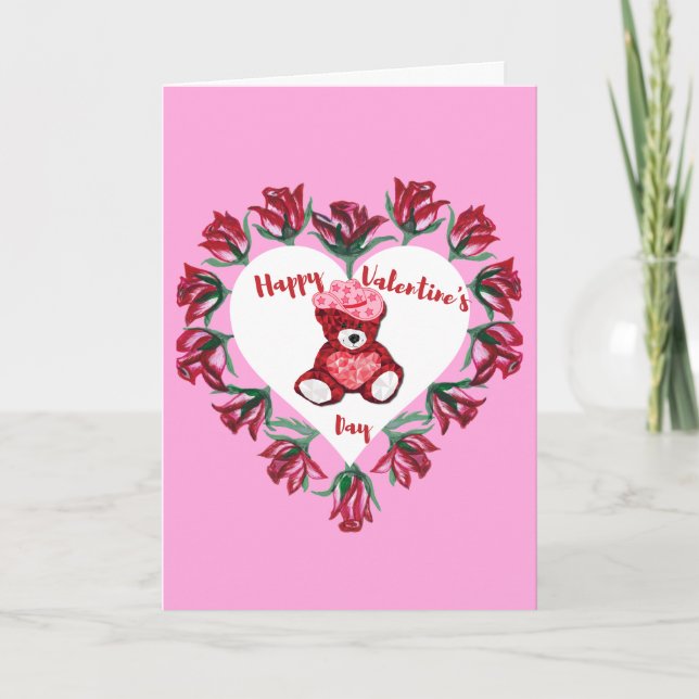 Feliz Día de San Valentín, tarjeta de felicitación (Anverso)