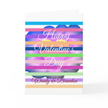 Feliz Día de San Valentín, tarjeta de flores morad