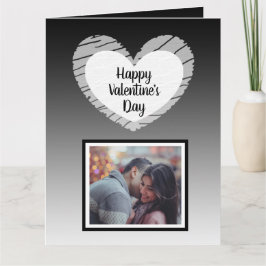 Feliz día de San Valentín Tarjeta de Foto con Somb