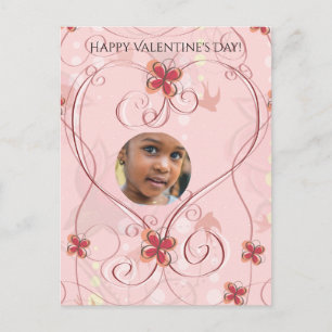 Feliz Día de San Valentín, tarjeta de fotos de flo