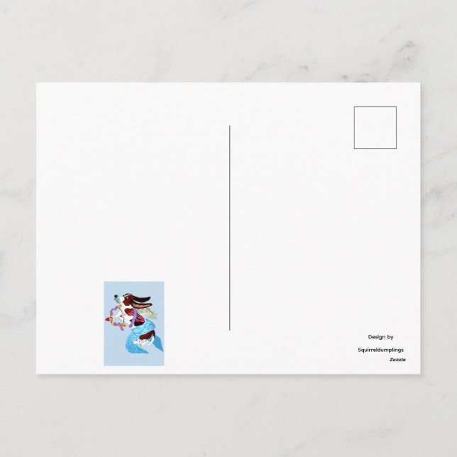 Feliz día de San Valentín tarjeta de perro Basset (Reverso)