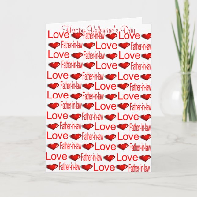 Feliz Día de San Valentín, tarjeta de saludo de su (Anverso)