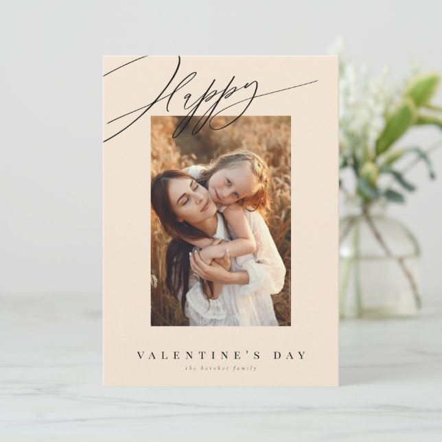 Feliz Día de San Valentín tarjeta de San Valentín (Anverso de pie)