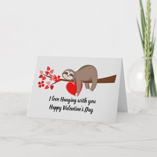 Feliz Día de San Valentín tarjeta de vacaciones Sl (Anverso)