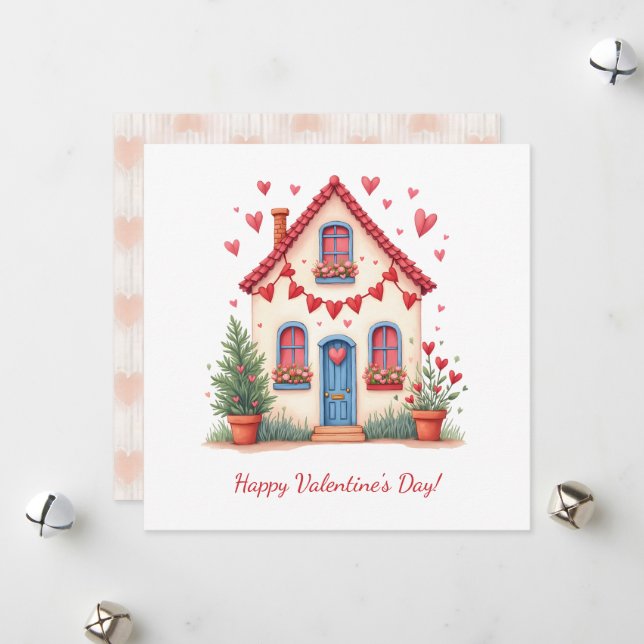 Feliz día de San Valentín! Tarjeta del día de San  (Anverso/Reverso In Situ)