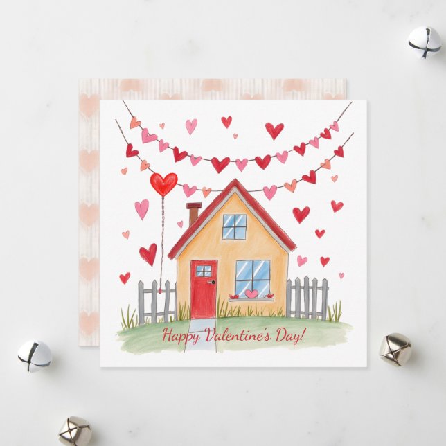 ¡Feliz día de San Valentín! Tarjeta del día de San (Anverso/Reverso In Situ)