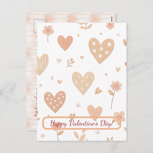 Feliz día de San Valentín! Tarjeta del día de San  (Anverso / Reverso)