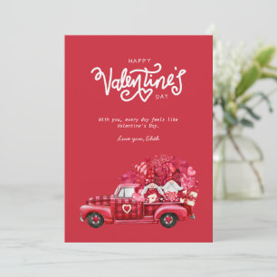 Feliz día de San Valentín tarjeta del día de San V