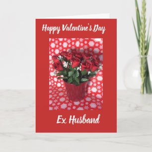 Feliz día de San Valentín tarjeta ex marido