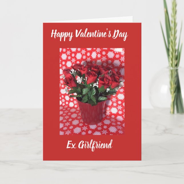 Feliz día de San Valentín tarjeta ex novia (Anverso)