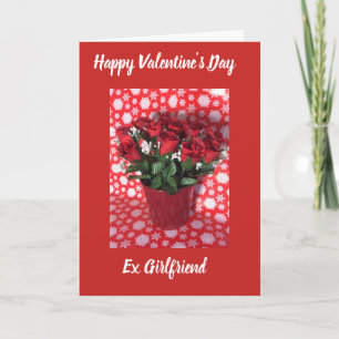 Feliz día de San Valentín tarjeta ex novia
