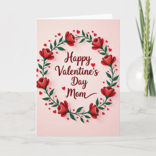Feliz Día de San Valentín Tarjeta para Mamá