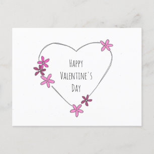 Feliz Día de San Valentín, tarjeta postal de Coraz
