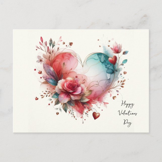 Feliz día de San Valentín Tarjetas de amor  (Anverso)