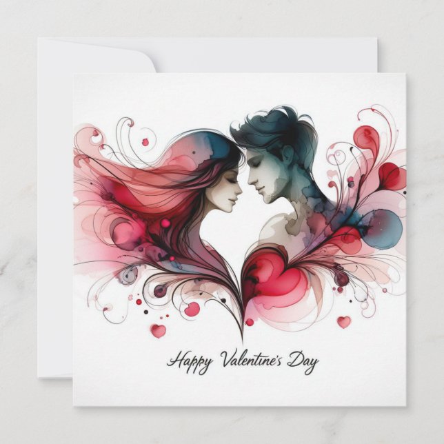 Feliz día de San Valentín tarjetas de amor (Anverso)