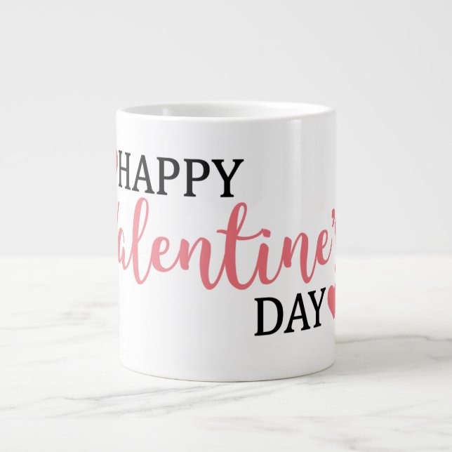 Feliz día de San Valentín taza de café (Frente)