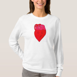 FELIZ DÍA DE VALENTINAS CON LA Camiseta DE AMOR