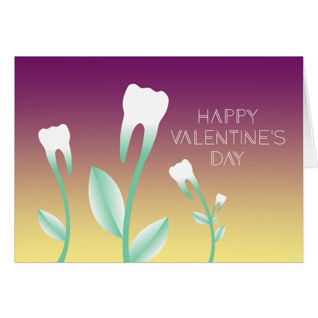 FELIZ DÍA DE VALENTINAS DÍAS DÍA DURA Dentaduras f (Anverso (Horizontal))