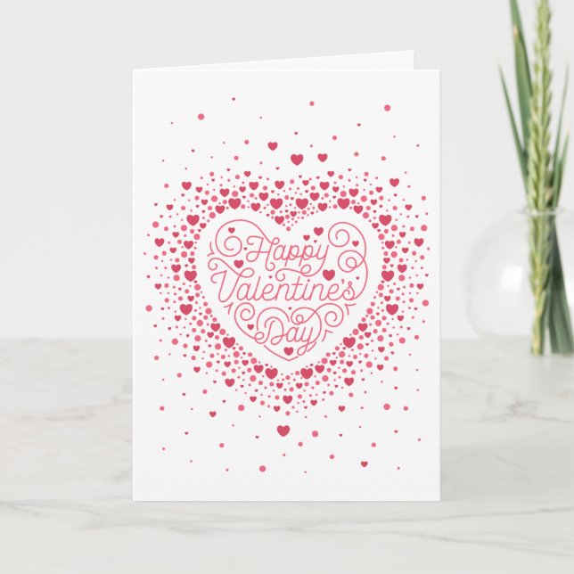 FELIZ DÍA DE VALENTINE / Tarjeta de San Valentín d (Anverso)