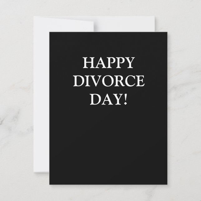 Feliz Día del Divorcio (Anverso)