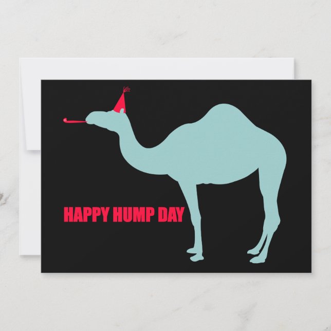 Feliz Día del Hump invitaciones a camello (Anverso)