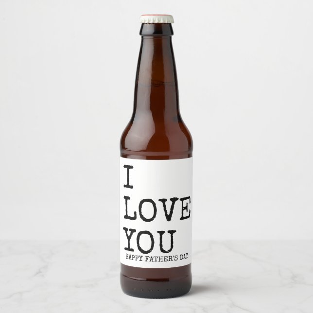 Feliz Día del Padre 2020 Pegatinas de cerveza por  (Anverso)