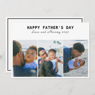 Feliz Día del Padre 3 tarjeta de vacaciones de Col