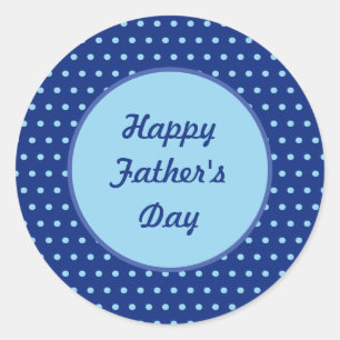 Feliz Día del Padre a los Pegatinas de la ronda de