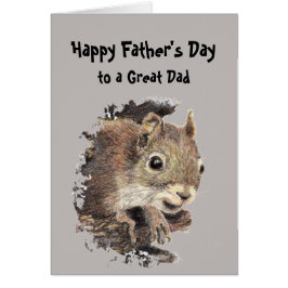 Feliz Día del Padre Ardilla de Nosotros Nueces