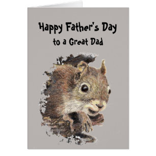 Feliz Día del Padre Ardilla de Nosotros Nueces