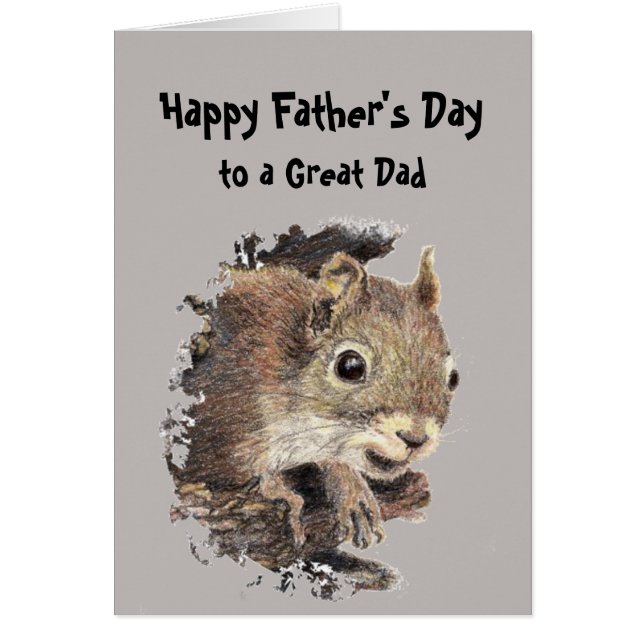 Feliz Día del Padre Ardilla de Nosotros Nueces (Frente)