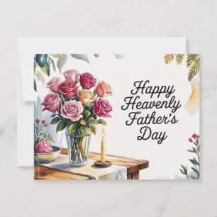 Feliz Día del Padre Celestial tarjeta conmemorativ