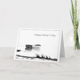 Feliz Día del Padre con tarjeta de barco