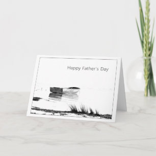 Feliz Día del Padre con tarjeta de barco