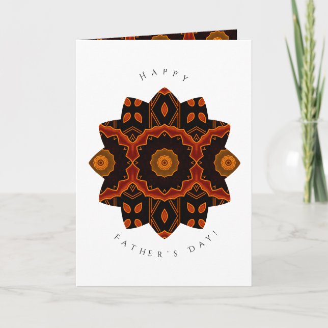 Feliz Día del Padre con tarjeta de felicitación de (Anverso)