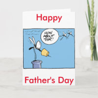 Feliz Día del Padre con tarjeta de humor para vino