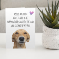 Feliz Día del Padre de parte del perro Tarjeta div