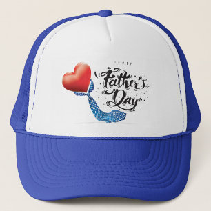 Feliz Día del Padre Gorra de Camionero con Corazón